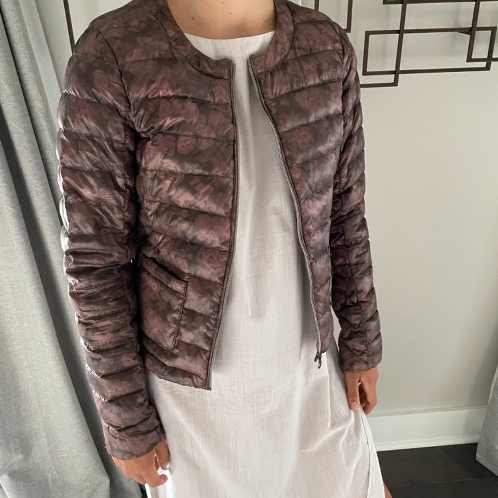 GAS Jeans Floral Print Puffer Jacket